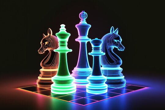 Blue Chess Board Glare Coins Abstraction HD Blue Wallpapers