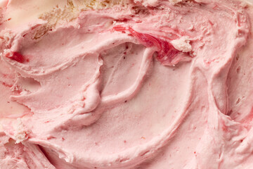 pink homemade ice cream