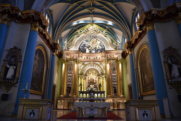 Fototapeta na wymiar Chapelle baroque à Lima. Pérou