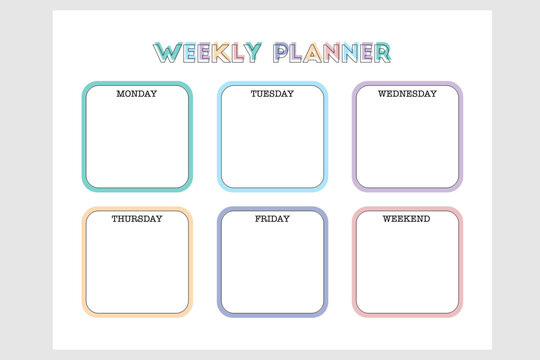 Weekly Schedule" Images – Browse 1,225 Stock Photos, Vectors, and Video |  Adobe Stock