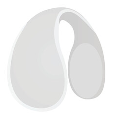 White ears muffs. vector illustration