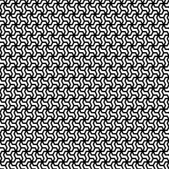 Seamless mosaic pattern. Zigzag figures ornament. Repeated puzzle shapes background. Logic game motif. Tiles wallpaper. Parquet backdrop. Digital paper. Web design. Textile print. Vector.