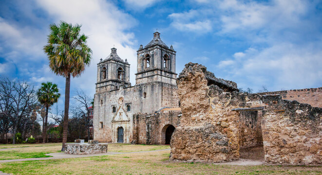 Historical Franciscan, Mission Conception and Conception Park; San Antonio, Texas, United States of America
