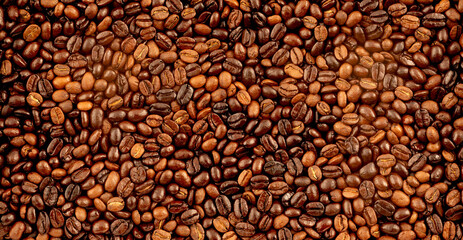 Roasted coffee beans; Artwork