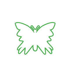 Butterfly icon line