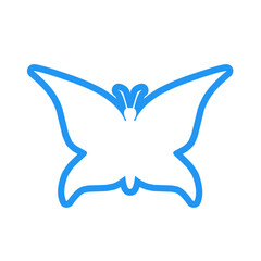 Butterfly icon line