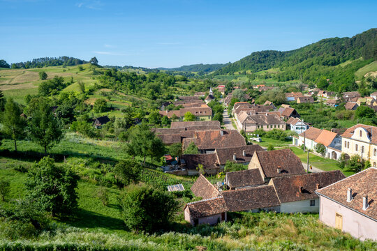 The Medieval Village of Copsa Mare; Copsa Mare, Sibiu County, Transylvania, Romania
