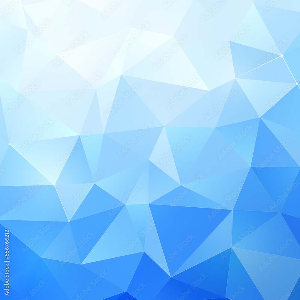 Poster light blue polygon vector pattern background with color gradient. abstract full frame 3d triangular 