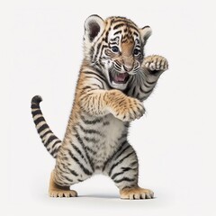 Obraz premium Tigerbaby, made by Ai, künstliche Intelligenz, Ai-Art