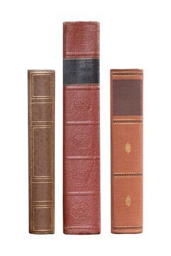 Three book spines