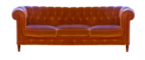 Vintage velvet couch
