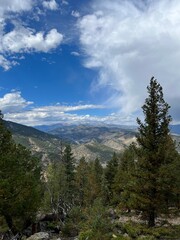 clouds over the mountains