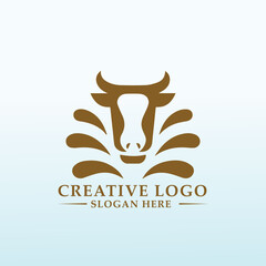 Catchy agricultural logo design template