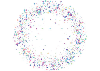 Rainbow Confetti. Shiny Design. Purple Retro Texture. Party Carnaval Gradient. Carnival Effect. Glitter Art. Kaleidoscope Sparkles. Festive Foil. Blue Rainbow Confetti