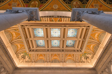 Interior of the Library of Congress.
