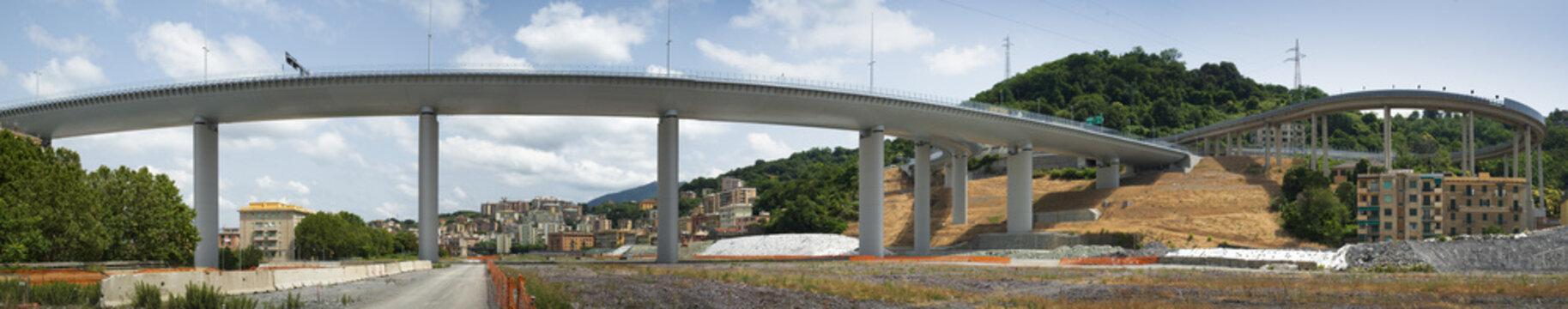 Genoa Saint George Bridge in Genova, Italy