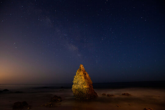 The Milky Way above El Matador State Beach.