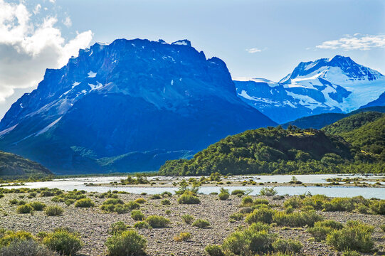 A mountainous scene in Parque Nacional Los Glaciares; Patagonia, Argentina