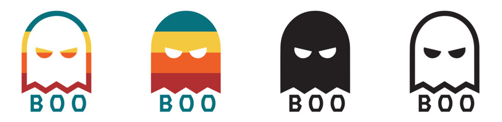 Fototapeta premium Halloween Cute Boo Ghost