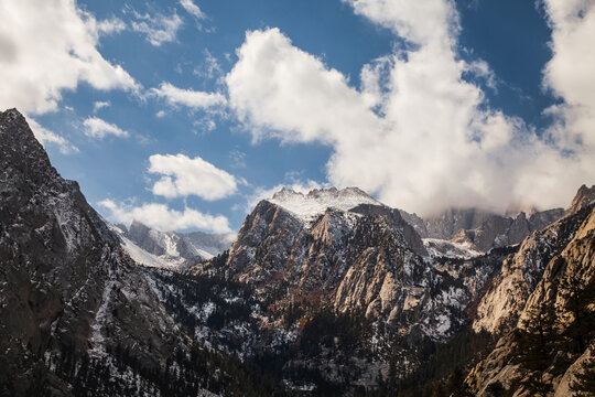 Clouds above Mount Whitney.