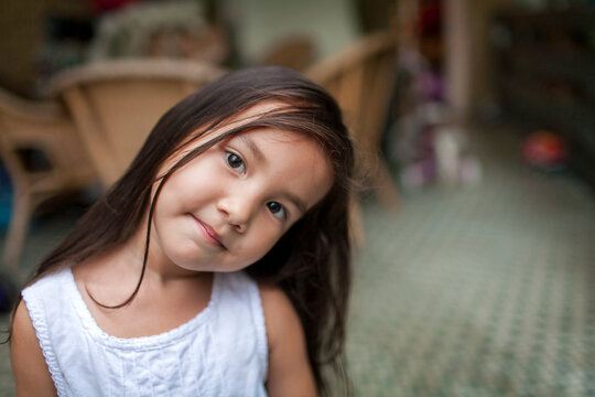 Portrait Of A Young Girl Of Mixed Race; Hong Kong, China