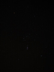 Orion Constellation with Orion Nebula in Night Sky over Sussex, England