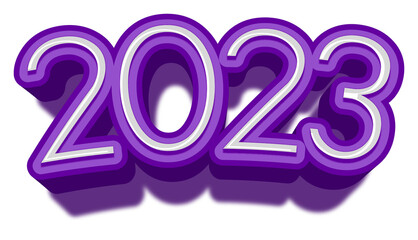 happy new year 2023 eve celebrations font golden purple shiny 
