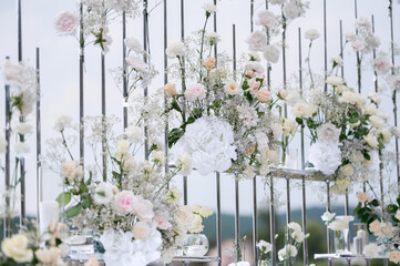 Close Up Of Wedding Decoration Outdoors