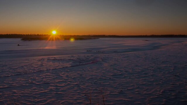 Winter solstice in the Arctic &mdash; Time-lapse Video
