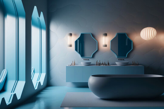 Futuristic Bathroom Interior Design