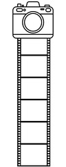 template for drawing. film camera.can be used for backdrop, banner, brochure, leaflet, flyer, print, publication
