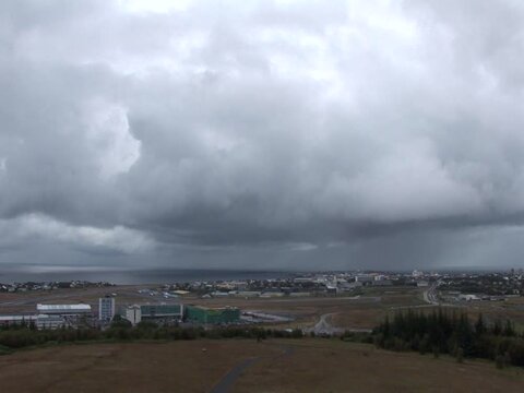 View of Reykjavik from the top of Perlan