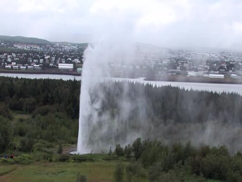 View of Reykjavik from the top of Perlan