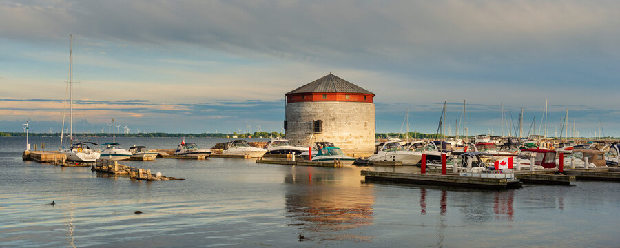 Confederation Basin Marina and Shoal Tower; Kingston, Ontario, Canada