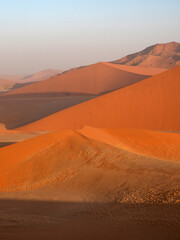 Fototapeta na wymiar Sunset view from Dune 45, Sossusvlei, Namibia