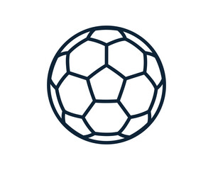 Fototapeta premium Soccer ball icon. Football game ball icons