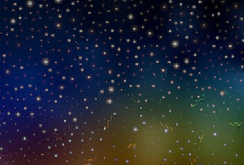 Dark Multicolor vector texture in birthday style.