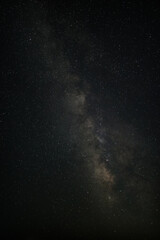 Fototapeta na wymiar Dark sky with milkyway