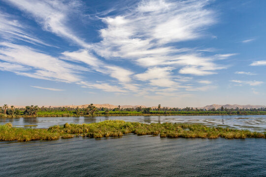 The River Nile, between Edfu and Kom Ombo, Egypt; Egypt