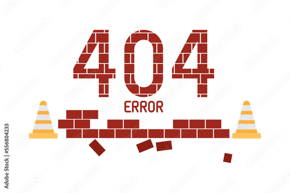 Poster tech 404 error design