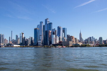 Fototapeta na wymiar The Manhatten skyline in New York