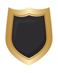 golden shield badge