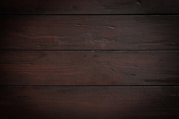 Naklejka premium Texture of wooden surface as background, top view