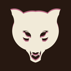 Wolf Head Logo Vector in elegant design style with matching colors. Perfect for product branding or corporate icons and many other purposes.