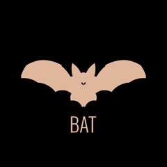 Bat Logo Vector in elegant design style with matching colors. Perfect for product branding or corporate icons and many other purposes.