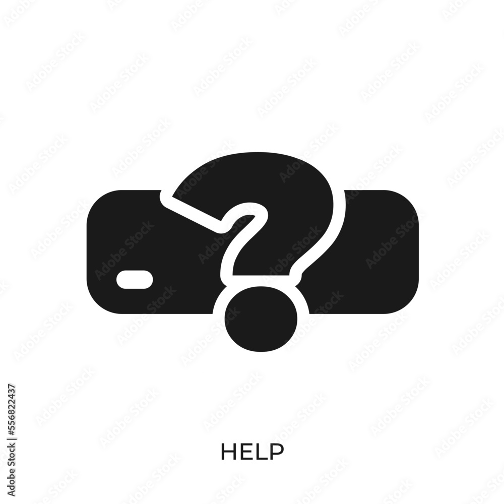 Aufkleber help icon vector. symbol illustration in unique trendy style. from computer operating system icons t