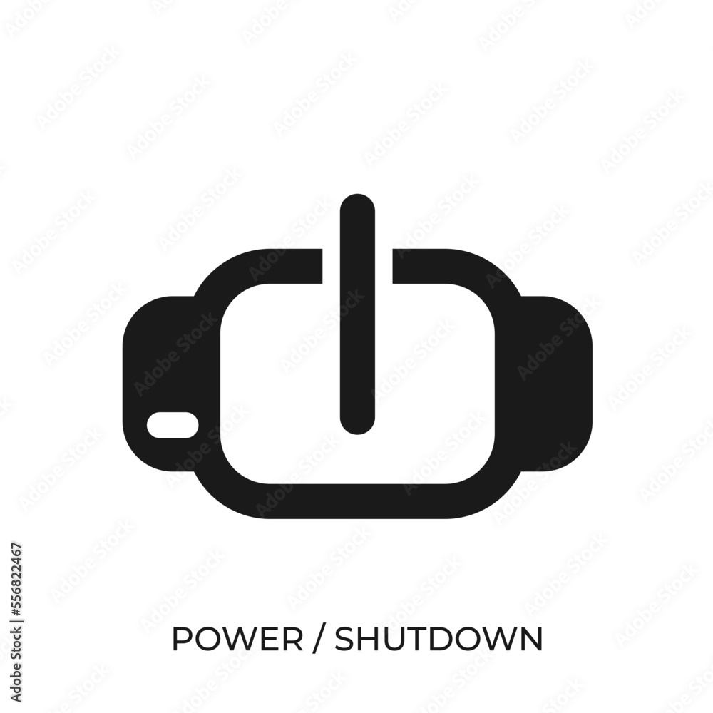 Aufkleber the best power or shutdown icon vector. symbol illustration in unique trendy style. from computer op