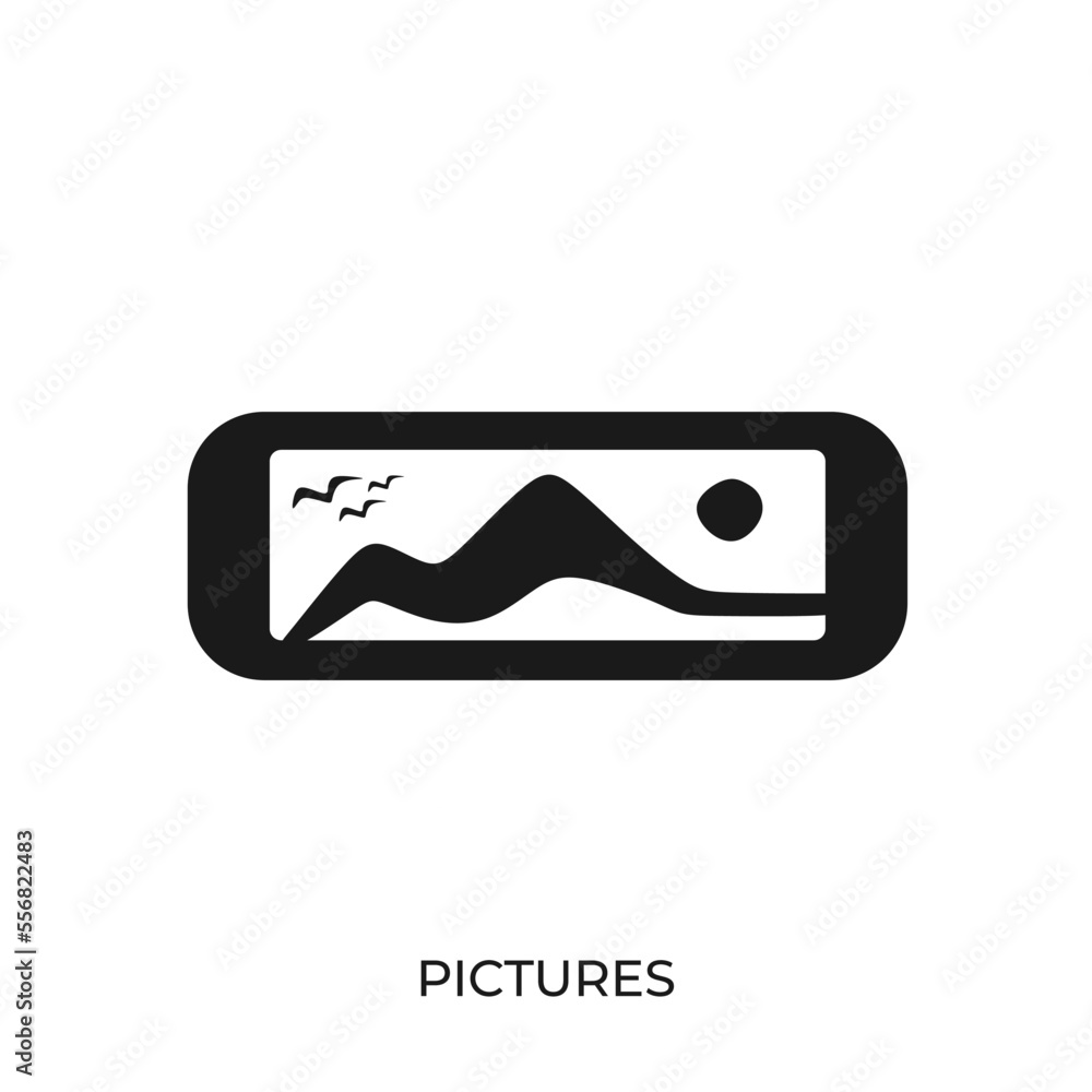 Aufkleber the best pictures icon vector. symbol illustration in unique trendy style. from computer operating s