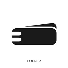 Folder icon vector. Symbol illustration in unique trendy style. From Computer Operating System icons theme collections. Suitable for many purpose.