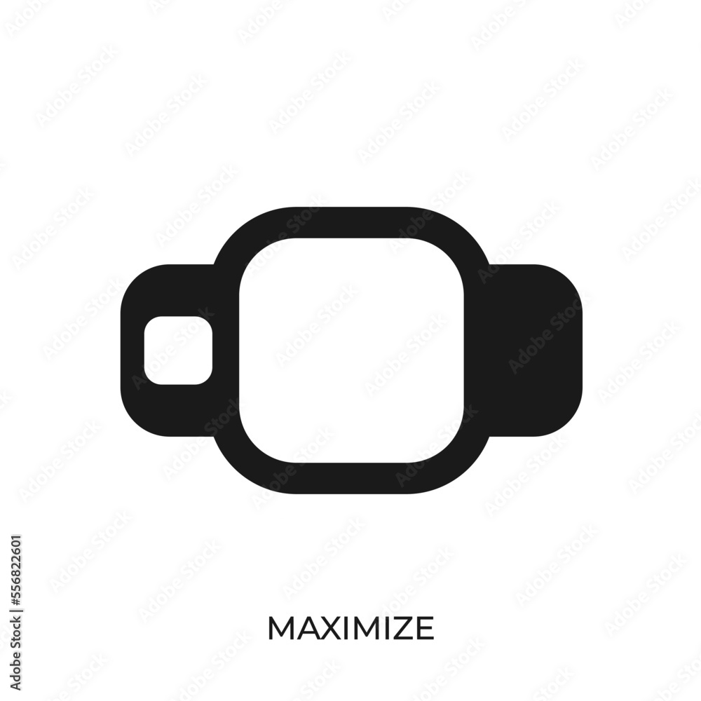 Poster the best maximize icon vector. symbol illustration in unique trendy style. from computer operating s